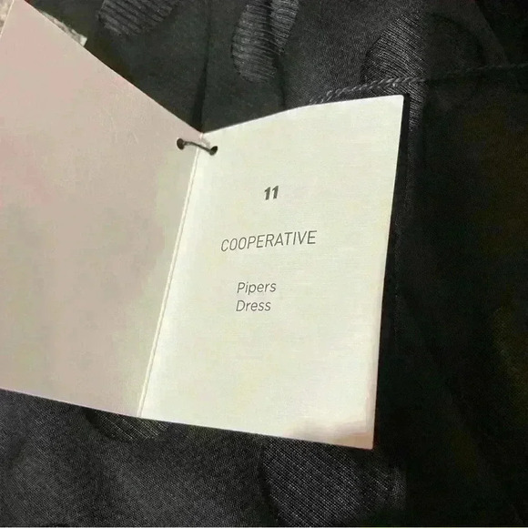 NWT Urban Outfitters Cooperative Polka Dot Black Dress Size 2-Pipers Dress - Picture 7 of 13